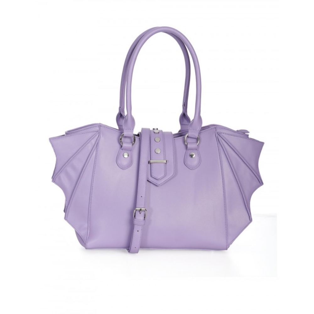 NWT Banned Lilac Bat Tote Bag - Picture 9 of 10